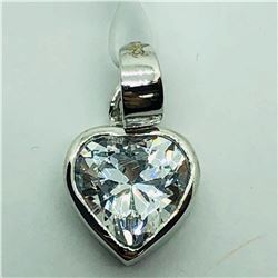 SILVER CUBIC ZIRCONIA PENDANT