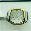 Image 1 : BRASS GREEN AMETHYST MEN'S RING