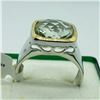 Image 2 : BRASS GREEN AMETHYST MEN'S RING