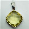 Image 1 : BRASS LEMON TOPAZ PENDANT
