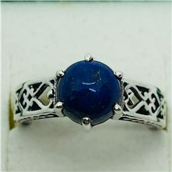 SILVER LAPIS LAZULI RING