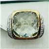 Image 1 : BRASS GREEN AMETHYST MEN'S RING