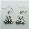 Image 3 : SILVER MOTHER OF PEARL EARRINGS & PENDANT SET