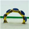 Image 2 : GOLD PLATED SILVER TANZANITE RING