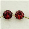 Image 3 : 14K GOLD GARNET EARRINGS