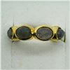 Image 1 : GOLD PLATED SILVER LABRADORITE RING