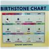 Image 1 : GENUINE GEMSTONE BIRTHSTONE CHART