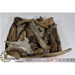 FLAT OF ORNAMENTAL DRIFTWOOD