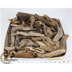 FLAT OF ORNAMENTAL DRIFTWOOD