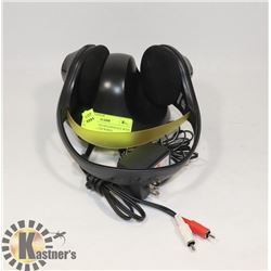 SONY WIRELESS HEADPHONES WITH STAND ADAPTER/WIRES