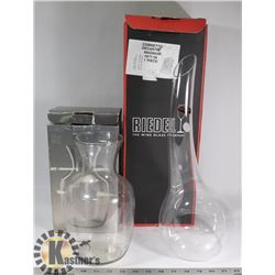 RIEDEL WINE DECANTER & CLASSIC COLLECTION CRYSTAL