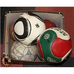 LOT OF ASSORTED BALLS INCLUDES FIFA WORLD CUP