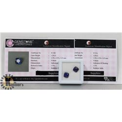 4-MATCHING PAIR BLUE SAPPHIRE GEMSTONE 2.40CT