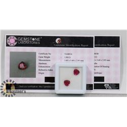 14-MATCHING PAIR RED RUBY GEMSTONE  2.00CT