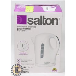 UNUSED SALTON ELECTRIC KETTLE