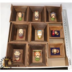 FLAT OF 9 WAWAL CASTLE HEADS FROM KRAKOW POLAND.
