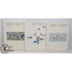 3 CANADA SOUVENIR STAMP COLLECTION BOOKS 1983,