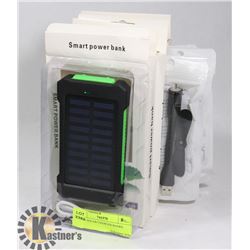 4 NEW SOLAR CHARGER BANKS