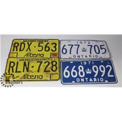 FLAT OF ASSORTED LICENSE PLATES