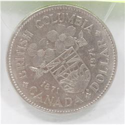 CANADIAN BC CENTENNIAL ONE DOLLAR COIN.