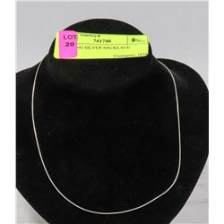 STERLING SILVER NECKLACE.