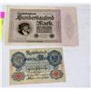 Image 1 : GERMAN BANK NOTE 20 MARK 1914 AND 100,000 1923