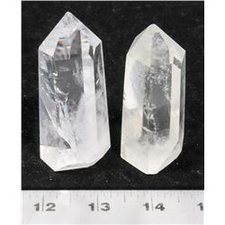 2 HEALING CRYSTALS WITH INCLUSIONS.