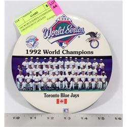 1992 WORLD SERIES CHAMPIONS TORONTO BLUE JAYS PIN