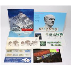 ASSORTED STAMP SETS, FIRST DAY COVERS.