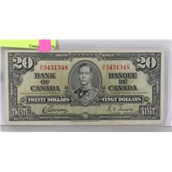 1937 CANADIAN $20 BILL