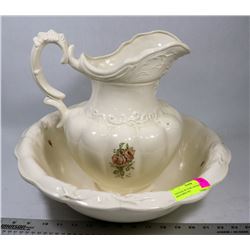 VINTAGE PICTURE AND BASIN MATCHING SET