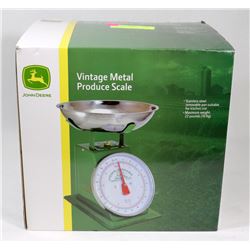 JOHN DEERE VINTAGE STYLE METAL SCALE - NEW IN