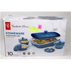 10 PC STONEWARE BAKEWARE SET