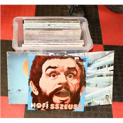 BOX OF ROCK/POP RECORDS