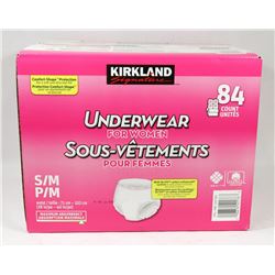 PACK OF 84 KIRKLAND UNDERWEAR FOR WOMEN.