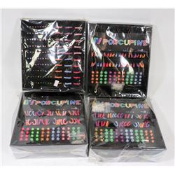 BOX OF EARRING AND TOE RINGS DISPLAYS FILLED