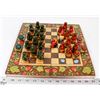 Image 1 : VINTAGE FOLDING MATRYOSHKA CHECKERBOARD SET.