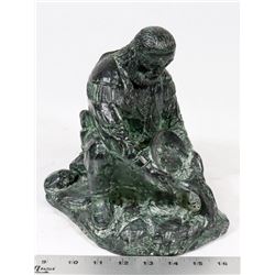 LARGE HEAVY PROSPECTOR STATUE.