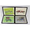 Image 1 : LOT OF 4 VINTAGE AUTOS PICTURES