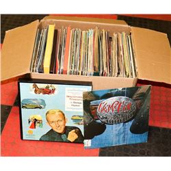 ASSORTED LARGE BOX OF VINYL RECORDS
