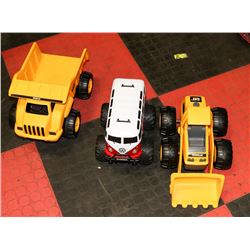 BOX WITH CAT TRUCK LOADER AND VW VAN