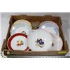 Image 1 : FLAT OF VINTAGE FRUIT DINNER PLATES AND LARGE