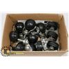 Image 1 : BOX OF CASTERS, 2 SETS OF 4 AND 1 SET OF 3