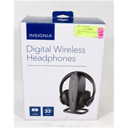 INSIGNIA WIRELESS TV HEADSET 33' RANGE