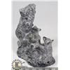 Image 1 : WOLF ORIGINALS SOAP STONE CARVING - 3 BEARS.