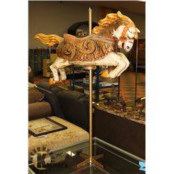 CAROUSEL HORSE ON STAND