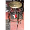 Image 1 : BOUTIQUE METAL DESIGNER SWIVEL BAR STOOL.