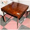Image 1 : BOUTIQUE WOOD TONE AND METAL END TABLE