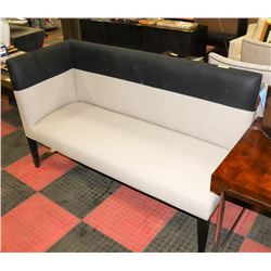 BOUTIQUE FABRIC 2 TONE 63" LOVE SEAT CORNERING