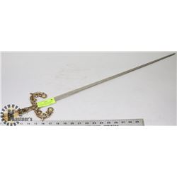 VINTAGE STYLE MADE IN SPAIN DECORATIVE METAL SWORD